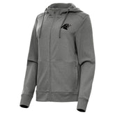 Carolina Panthers Antigua Women's Seeker Full-Zip Hoodie Jacket - Heather Black outlet