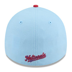 Washington Nationals 2025 Fourth of July 39THIRTY Flex Hat Light Blue/Red