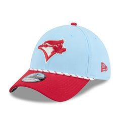 Toronto Blue Jays 2025 Canada Day 39THIRTY Flex Hat Light Blue/Red