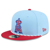 Los Angeles Angels 2025 Fourth of July 59FIFTY Fitted Hat Light Blue/Red