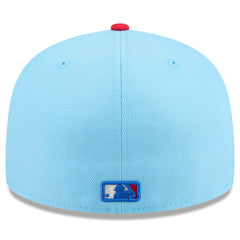 Athletics 2025 Fourth of July 59FIFTY Fitted Hat Light Blue/Red
