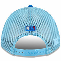 Colorado Rockies 2025 Fourth of July 9FORTY A-Frame M-Crown Adjustable Trucker Hat Light Blue/Blue