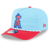 Los Angeles Angels 2025 Fourth of July Golfer Snapback Hat Light Blue/Red