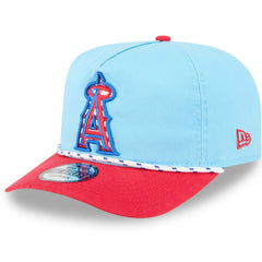 Los Angeles Angels 2025 Fourth of July Golfer Snapback Hat Light Blue/Red