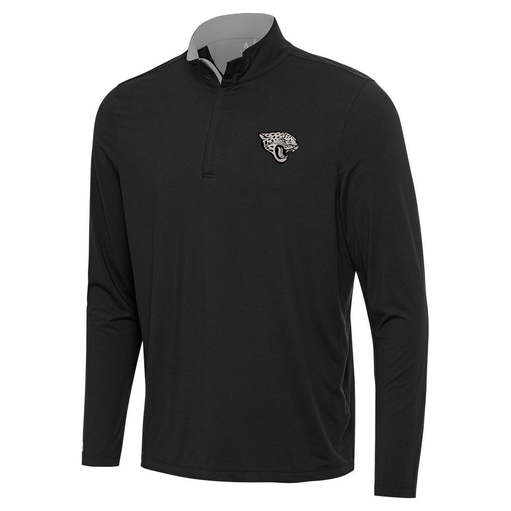 Jacksonville Jaguars Antigua Content Quarter-Zip Pullover Top - Black for sale