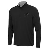 Carolina Panthers Antigua Content Quarter-Zip Pullover Top - Black on sale