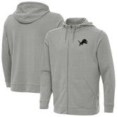 Detroit Lions Antigua Effortless Full-Zip Hoodie Jacket - Heather Gray for sale