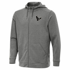 Houston Texans Antigua Effortless Full-Zip Hoodie Jacket - Heather Black outlet