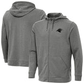 Carolina Panthers Antigua Effortless Full-Zip Hoodie Jacket - Heather Black sale