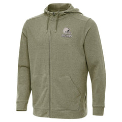Cleveland Browns Antigua Effortless Full-Zip Hoodie Jacket - Olive for sale