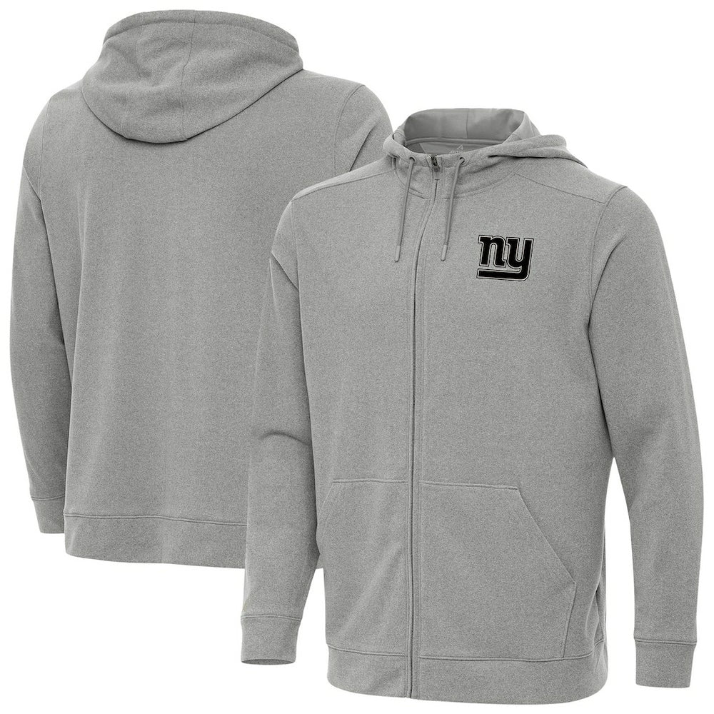New York Giants Antigua Effortless Full-Zip Hoodie Jacket - Heather Gray cheap