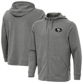 San Francisco 49ers Antigua Effortless Full-Zip Hoodie Jacket - Heather Black online