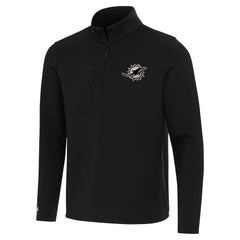 Miami Dolphins Antigua Insider Quarter-Zip Jacket - Black for sale