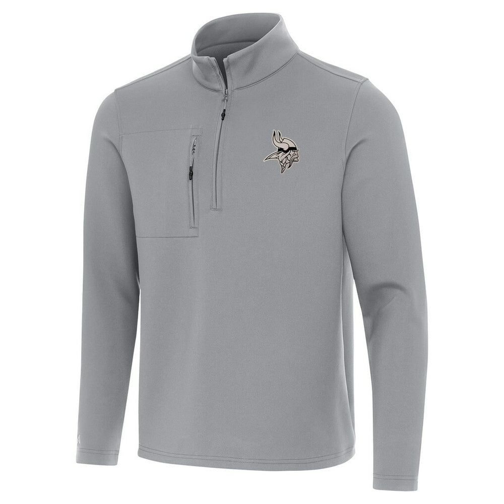 Minnesota Vikings Antigua Insider Quarter-Zip Jacket - Gray discount