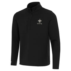 New Orleans Saints Antigua Insider Quarter-Zip Jacket - Black discount