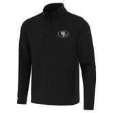 San Francisco 49ers Antigua Insider Quarter-Zip Jacket - Black sale