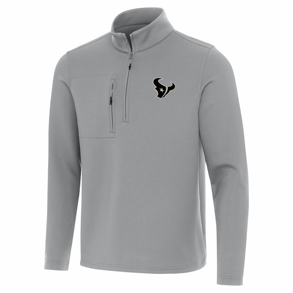 Houston Texans Antigua Insider Quarter-Zip Jacket - Gray on sale