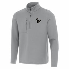 Houston Texans Antigua Insider Quarter-Zip Jacket - Gray on sale