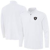 Las Vegas Raiders Antigua Reprocess Quarter-Zip Top - White sale