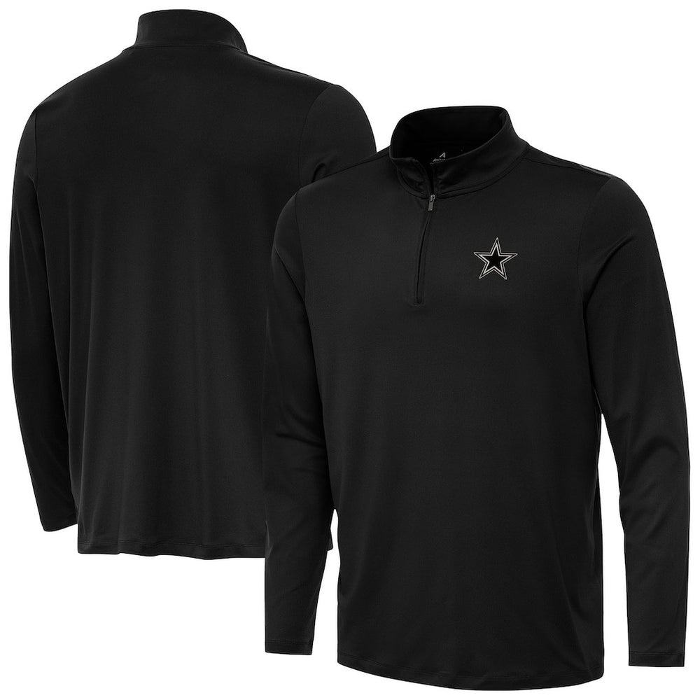 Dallas Cowboys Antigua Reprocess Quarter-Zip Top - Black cheap
