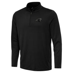 Carolina Panthers Antigua Reprocess Quarter-Zip Top - Black sale