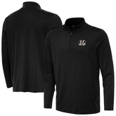 Cincinnati Bengals Antigua Reprocess Quarter-Zip Top - Black outlet