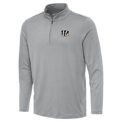 Cincinnati Bengals Antigua Reprocess Quarter-Zip Top - Gray cheap