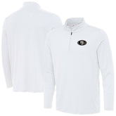San Francisco 49ers Antigua Reprocess Quarter-Zip Top - White for sale