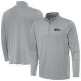 Seattle Seahawks Antigua Reprocess Quarter-Zip Top - Gray outlet