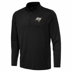 Tampa Bay Buccaneers Antigua Reprocess Quarter-Zip Top - Black discount