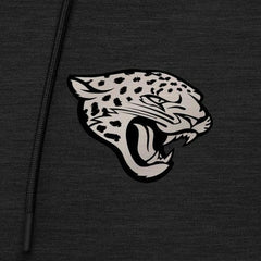 Jacksonville Jaguars Antigua Spikes Raglan Quarter-Zip Hoodie - Heather Black on sale