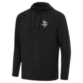 Minnesota Vikings Antigua Spikes Raglan Quarter-Zip Hoodie - Heather Black cheap
