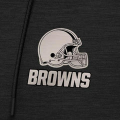 Cleveland Browns Antigua Spikes Raglan Quarter-Zip Hoodie - Heather Black cheap