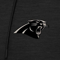 Carolina Panthers Antigua Spikes Raglan Quarter-Zip Hoodie - Heather Black cheap