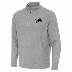Detroit Lions Antigua Subtle Quarter-Zip Top - Heather Gray online