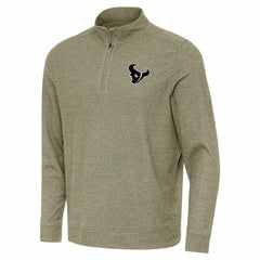 Houston Texans Antigua Subtle Quarter-Zip Top - Heather Olive for sale