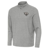 Jacksonville Jaguars Antigua Subtle Quarter-Zip Top - Heather Gray sale