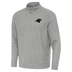 Carolina Panthers Antigua Subtle Quarter-Zip Top - Heather Gray online