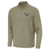 Jacksonville Jaguars Antigua Subtle Quarter-Zip Top - Heather Olive for sale