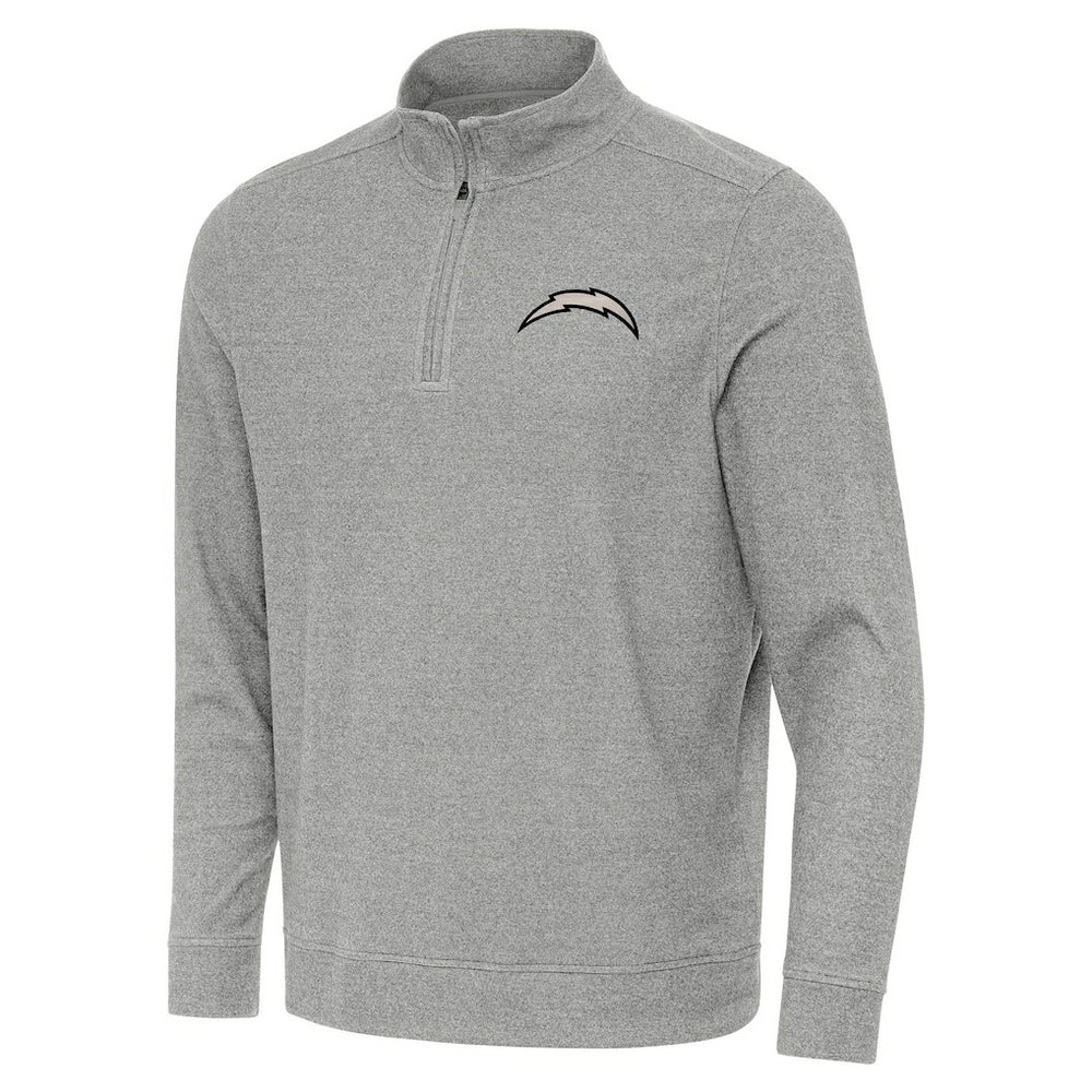 Los Angeles Chargers Antigua Subtle Quarter-Zip Top - Heather Gray online
