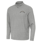 Los Angeles Chargers Antigua Subtle Quarter-Zip Top - Heather Gray online