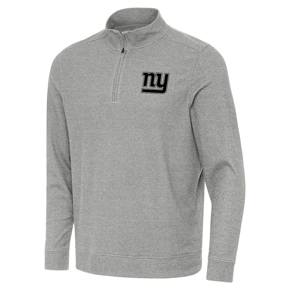 New York Giants Antigua Subtle Quarter-Zip Top - Heather Gray discount