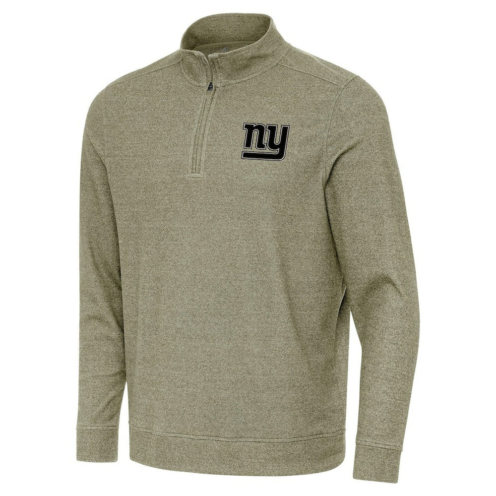 New York Giants Antigua Subtle Quarter-Zip Top - Heather Olive for sale
