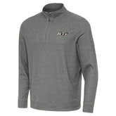 New York Jets Antigua Subtle Quarter-Zip Top - Heather Black on sale