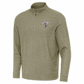 Tampa Bay Buccaneers Antigua Subtle Quarter-Zip Top - Heather Olive discount