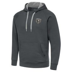 Chicago Bears Antigua Brushed Carbon Victory Pullover Hoodie - Charcoal cheap