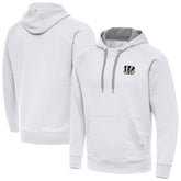 Cincinnati Bengals Antigua Brushed Carbon Victory Pullover Hoodie - White online