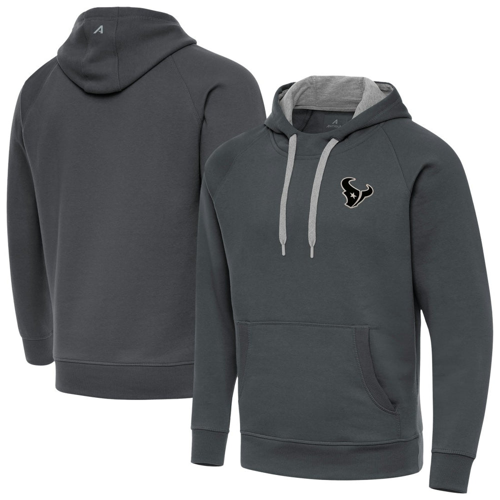 Houston Texans Antigua Brushed Carbon Victory Pullover Hoodie - Charcoal cheap