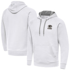 Green Bay Packers Antigua Brushed Carbon Victory Pullover Hoodie - White online