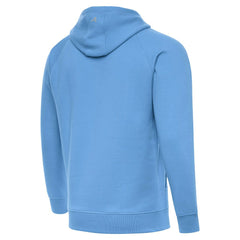 Los Angeles Chargers Antigua Brushed Carbon Victory Pullover Hoodie - Powder Blue cheap